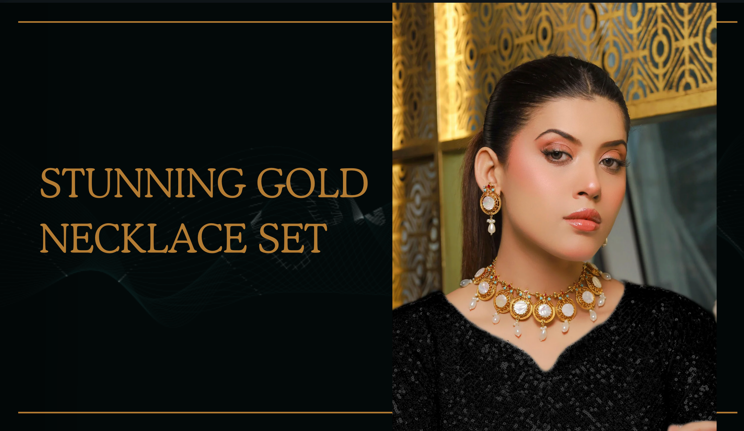 Shine Bright with a Stunning Gold Necklace Set