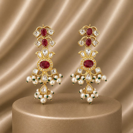 Red Fayra Earrings
