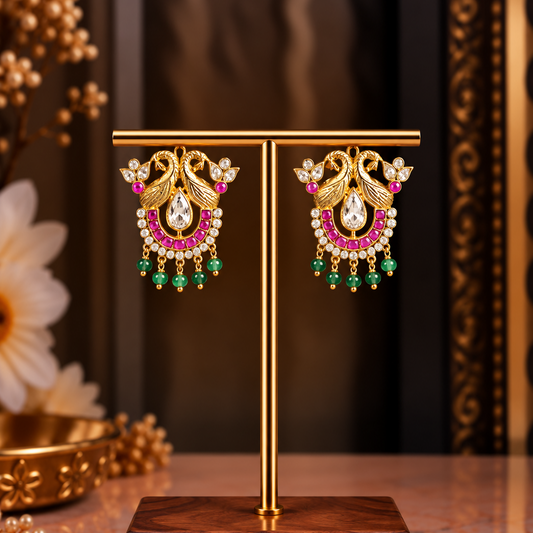 Ragna Pink Earrings